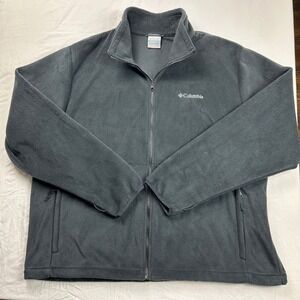 NEW Columbia Interchange Fleece Jacket Mens XXL Gray Full Zip Soft Shell WM3321